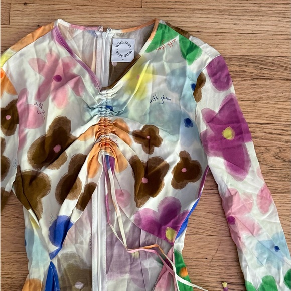 With Jean Multicolor Ruched Dress - Picture 4 of 7